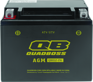 QuadBoss 06-10 Arctic Cat 250 2x4 AT Maintenance-Free AGM Battery