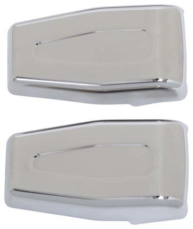 Kentrol 07-18 Jeep Wrangler JK Liftgate Hinge Overlays Pair - Polished Silver