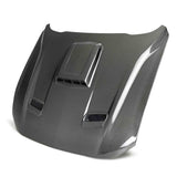Anderson Composites 21-23 Ford Mustang Mach 1 Type-SK Double-Sided Carbon Fiber Hood