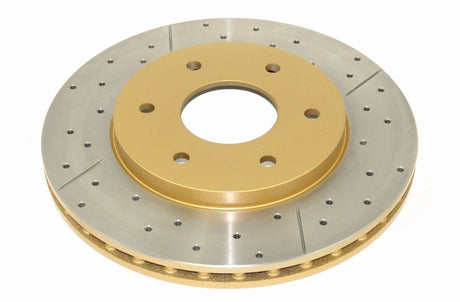 DBA 04-07 Infiniti QX56 Front Street Series Drilled & Slotted Rotor w/Gold Hat