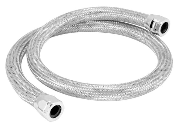 Spectre Stainless Steel Flex Heater Hose Kit 5/8in. Diameter - 4ft. Chrome