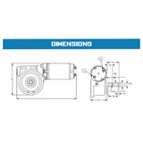 Superwinch Replacement Power Drive - .55hp 60:1 Ratio 12V