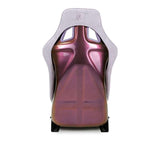 NRG FRP Bucket Seat (Medium) Prisma-Chromatic Lilac Vegan Suede w/ Chameleon Back