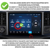 Putco 21-23 Ford F-150 60In Direct Fit Red Blade Kit Tailgate Bars w Factory LED Taillamps