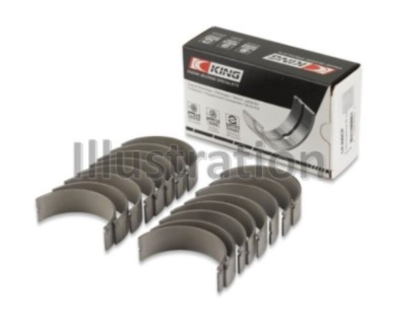 King Engine Bearings Ford 391Ci 32V Turbo V8/ O/S Housing .002in Rod Bearings - Size +0.25mm