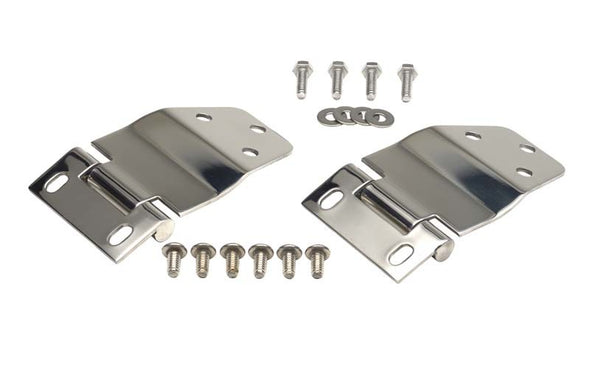 Kentrol 77-86 Jeep CJ7 Liftgate Hinge Pair - Polished Silver