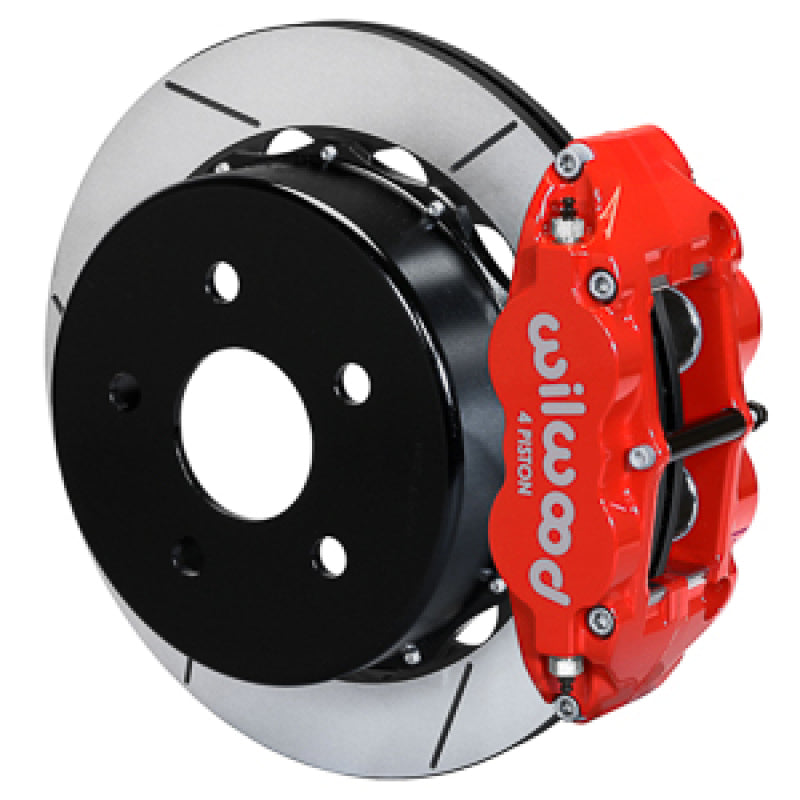 Wilwood 18-21 Jeep Wrangler Narrow Superlite 4R Rear Brake Kit Slotted 13.50in Rotor w/Lines - Red