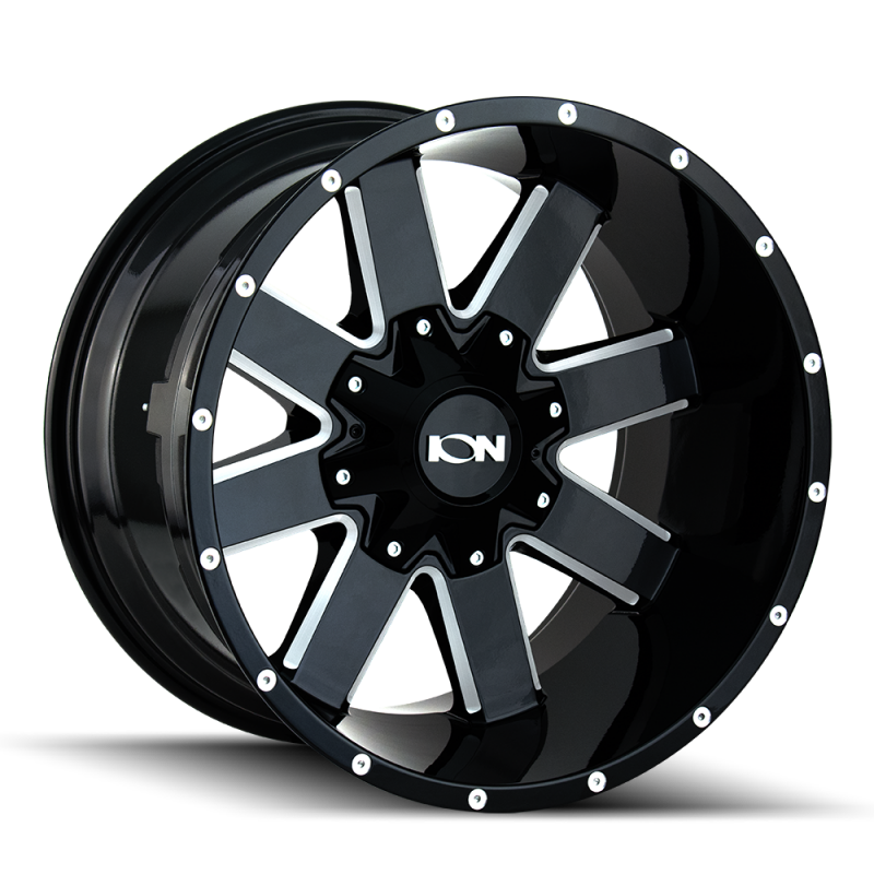ION 141 20x9 / 6x135/139.7 BP / -12mm Offset / 106mm Hub Gloss Black Milled Wheel