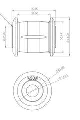Superpro Toyota Land Cruiser 300 Series (N/A North America) Rear Panhard Rod Bushing Kit