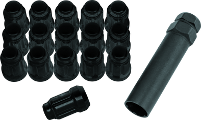 QuadBoss Spline Lug Nuts 12x1.25 - Black