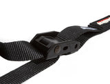 PRP Cam-Lock 1in.x10ft. Tie Down with Snap S Hooks and Soft Tie - Black - Pr.