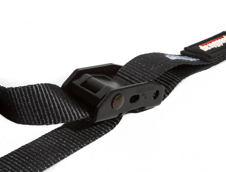 PRP Cam-Lock 1in.x10ft. Tie Down with Snap S Hooks and Soft Tie - Black - Pr.
