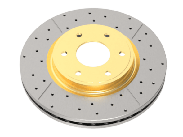 DBA 11-16 Nissan Patrol (Y62) 5.6L Street Series Drilled & Slotted Front Rotor w/Gold Hat