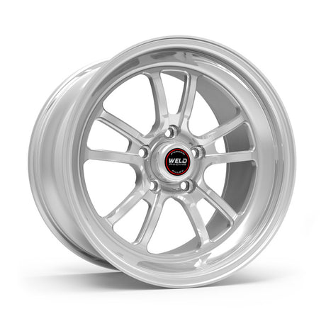 Weld S70 RT-S 17x11in / 5x120.65 BP / 7.7in. BS - Polished Center - Polished Shell Wheel