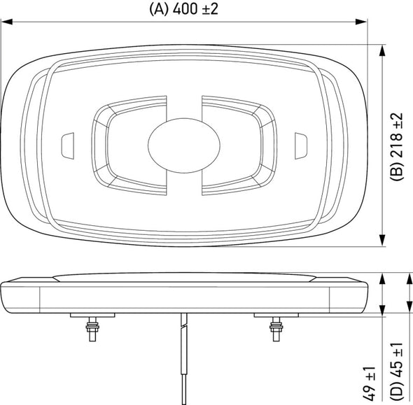 Hella L/Bar Mini 16In Led (Mv Fxd Amber)