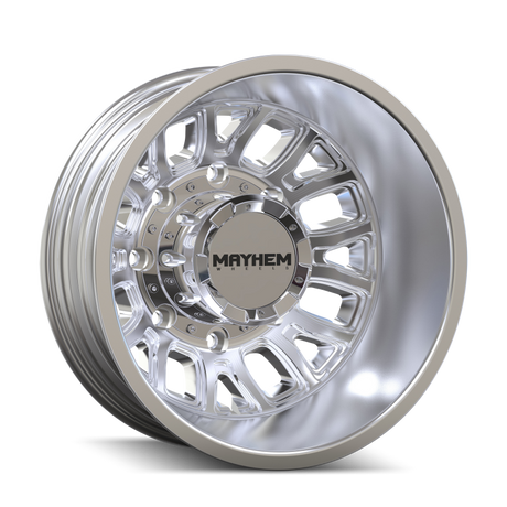 Mayhem Cogent Dually 8107D 17x6.5 8x210 BP 125mm Offset 154.2mm Bore Polished Wheel