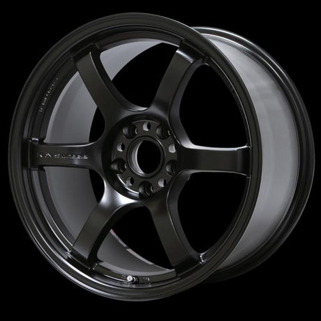 Gram Lights 57DR 15x8.0 +35 4x100 Semi Gloss Black Wheel