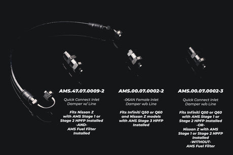 AMS Performance -6AN to -6AN Inline Fuel Pulsation Damper