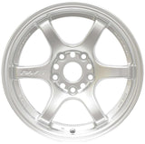 Gram Lights 57DR 15x8.0 +35 4x100 Sunlight Silver Wheel