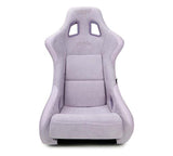 NRG FRP Bucket Seat (Large) Prisma-Chromatic Lilac Vegan Suede w/ Chameleon back