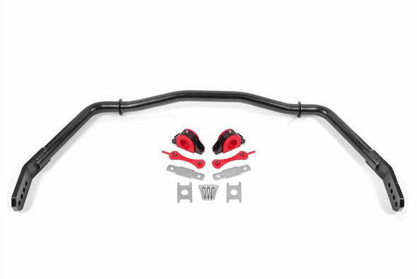 BMR 05-14 Ford Mustang Front Hollow 38mm Sway Bar Kit w/ Bushings - Hammertone Black