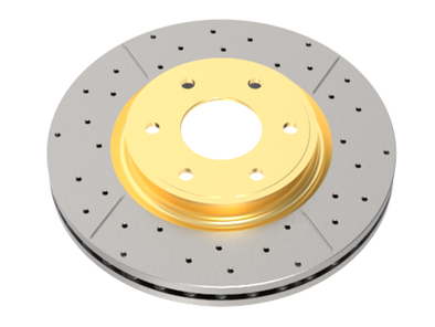 DBA 13-15 BMW 320i AWD Rear Drilled & Slotted Street Series Rotor