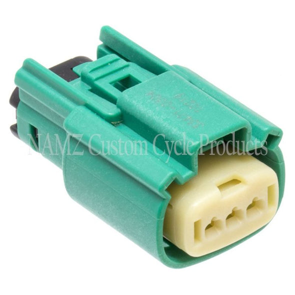 NAMZ 2007 VROD CAW/CD/CDX Main Harness Molex MX-150 3-Pos Male Connector - Green (HD 72540-07GN)