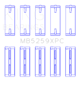 King Honda A-Series/B-Series/K-Series pMaxKote Performance Main Bearing Set - Size STDX
