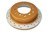 DBA 10-23 Lexus GX460 Rear Street Series Drilled & Slotted Rotor w/Gold Hat
