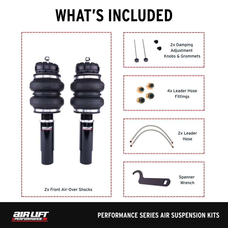 Air Lift Performance 09-16 Audi A4 Quattro & FWD S4/RS4 Front Air Suspension Kit