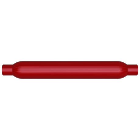 MagnaFlow Muffler Red Pack Series Glasspack 4in Rd 26in Body Length 2.5in/2.5in Inlet/Outlet