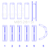 King Engine Bearings Ford 281CI 4.6L V8 (Size +0.25) Main Bearing Set