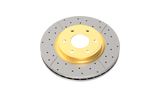 DBA 94-04 Ford Mustang (Excl Cobra Models) Rear Street Series Drilled & Slotted Rotor w/Gold Hat