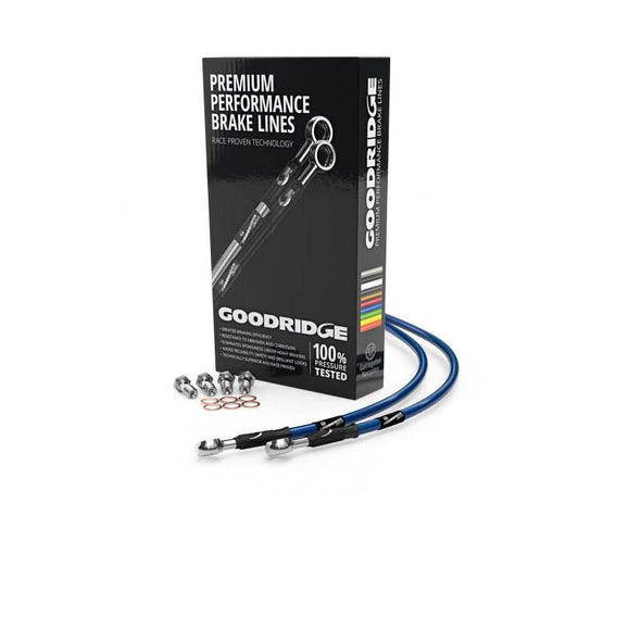 Goodridge Suzuki GSXR600/750 K4-K5 Electric Blue Front SS Brake Lines