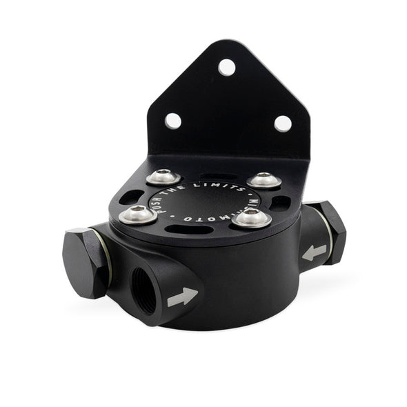 Mishimoto 3/4 - 16 Thread Remote Oil Filter Mount - Black