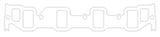 Cometic Ford FE V8 .060in Fiber Intake Mani Gasket Set-1.408in x 2.345in Rectangle Port