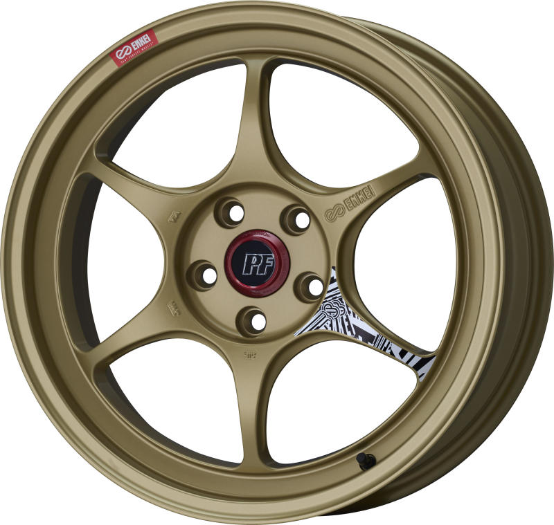 Enkei PF06 18x10in 5x114.3 BP 38mm Offset 75mm Bore Gold Wheel *MOQ 40