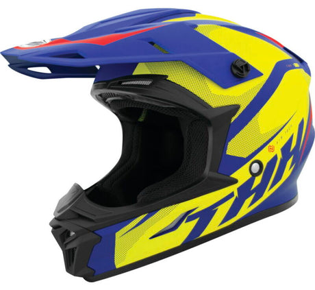 THH Helmets T710XR Airtech Blue/Yellow - XS