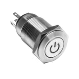 Oracle Pre-Wired Power Symbol On/Off Flush Mount LED Switch - White