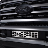 Putco 23-24 Ford F250/F350 Super Duty Hex Shield Design Bumper Grille Inserts - Polished SS