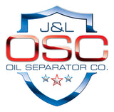 J&L 21-25 Chevy Express/ GMC Savana 6.6L Oil Separator 3.0 Driver Side - Clear Anodized