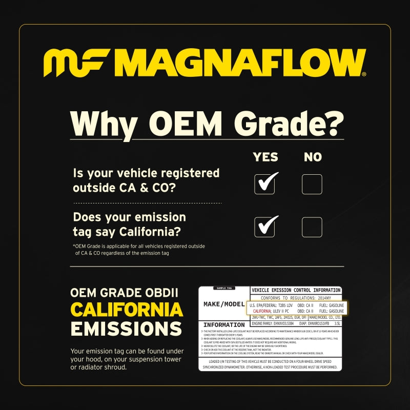 MagnaFlow Direct Fit Catalytic Converter 2021 Ford F-150 Left Underbody 3.5L