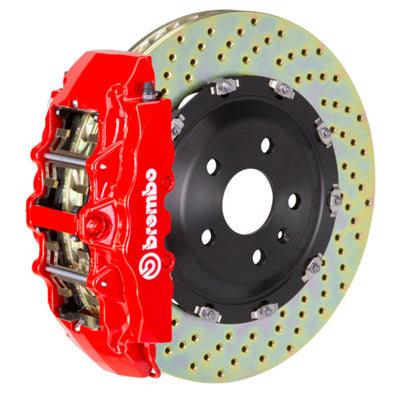 Brembo 15-20 F150 2WD/4WD (Excl Raptor)Fr GT BBK 6Pis Cast 2pc 380x34 2pc Rotor Drilled-Red