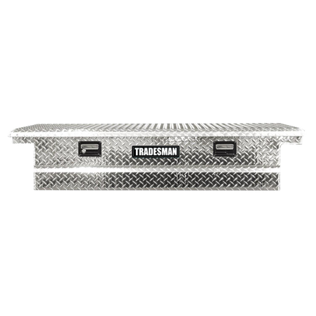 Tradesman Aluminum Single Lid Cross Bed Truck Tool Box (70in.) - Brite