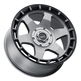 Weld Off-Road Ridge 20x9 - 8x180 BP - ET0 - 124.3mm CB - Satin Gunmetal Wheel (Black Ring)