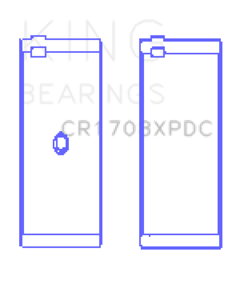 King Engine Bearings Chevrolet Custom Coated Performance Rod Bearing - Single (Size .001)