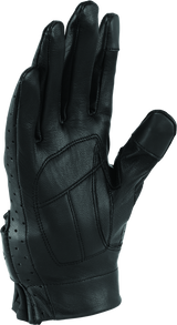 River Road Tucson Leather Perforated Gloves Black Womens - Small