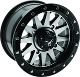 QuadBoss Wagon 14X7 4+3 4/156 Black Machined