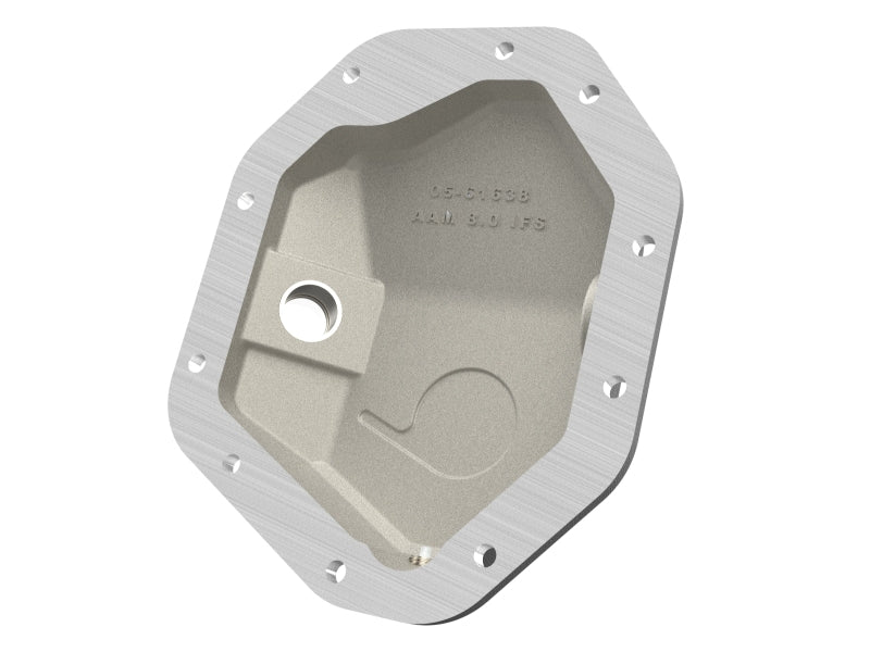 aFe 19-25 GM Trucks Front Diff Cover - Black w/ Machined Fins