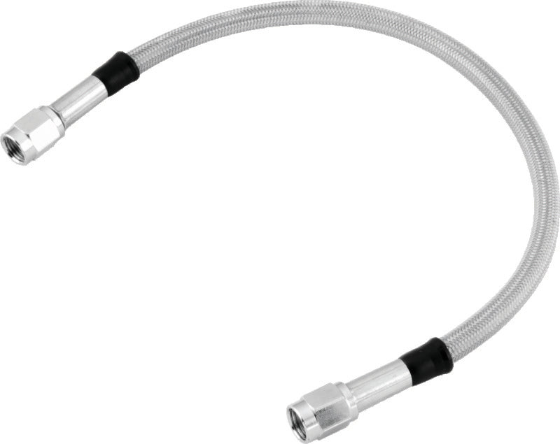 Twin Power 40 Inch Clear Coated Dot Stainless Steel Hose AN-3